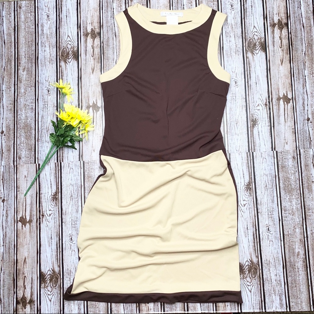 Vintage La Belle Color block 90's dress *